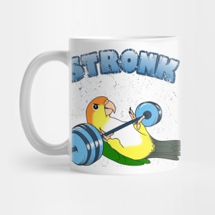 Stronk White bellied caique Fitness Parrot Workout Mug